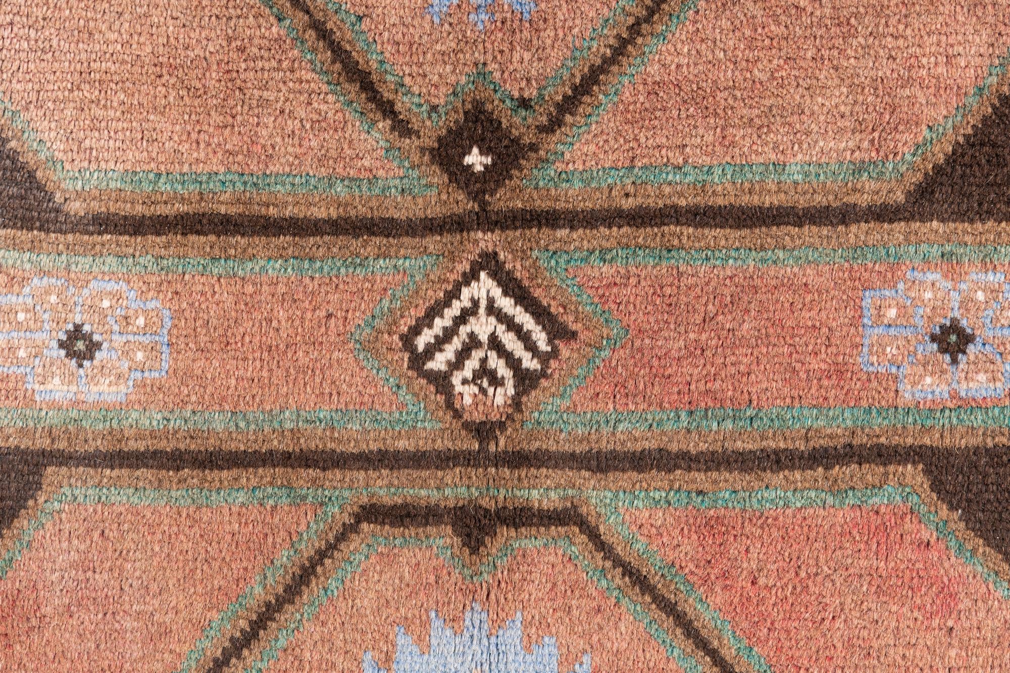 3' 7 x 6' Hand Knotted Ultra Vintage Persian Wool Rug