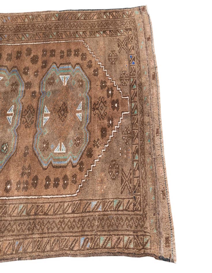 Detail image of 3' 6 x 6' 4  Hand Knotted Ultra Vintage Persian Wool Rug