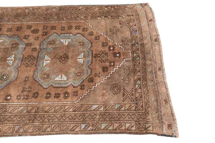 3' 6 x 6' 4 Hand Knotted Ultra Vintage Persian Wool Rug