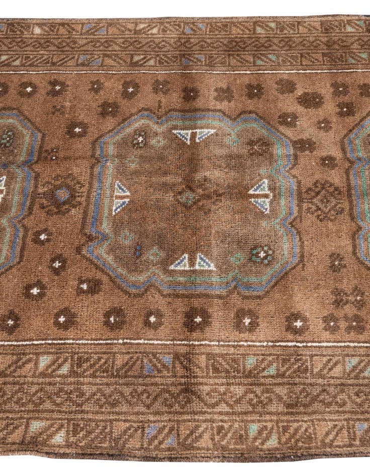 Detail image of 3' 6 x 6' 4  Hand Knotted Ultra Vintage Persian Wool Rug