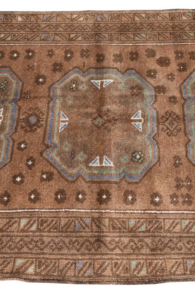 Detail image of 3' 6 x 6' 4 Hand Knotted Ultra Vintage Persian Wool Rug