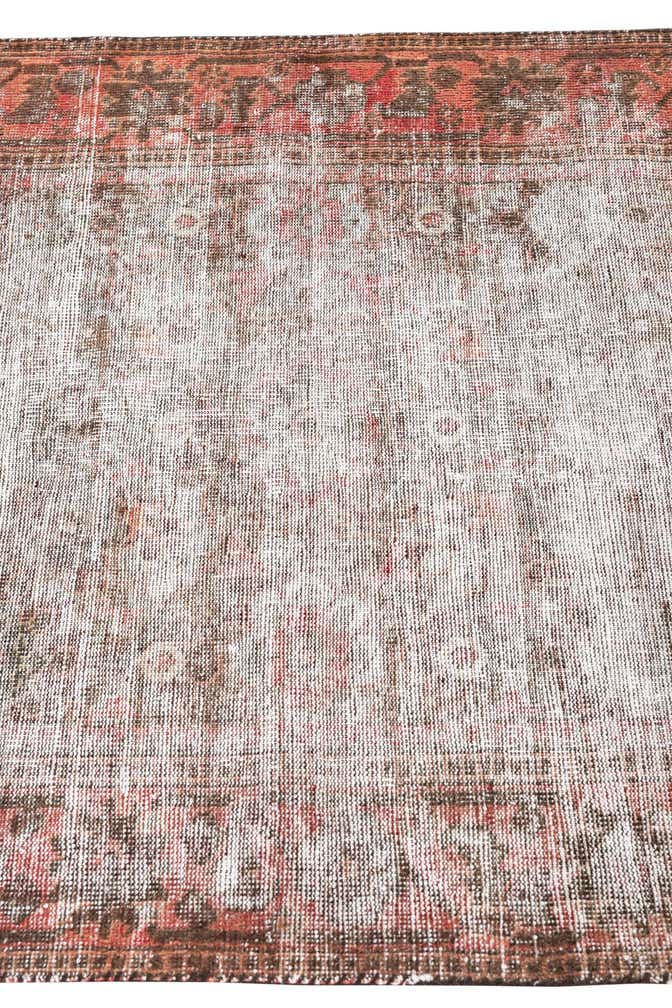 3' 7 x 7' Hand Knotted Ultra Vintage Persian Wool Rug
