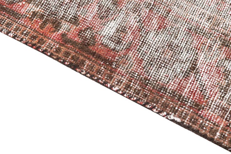 Detail image of 3' 7 x 7' Hand Knotted Ultra Vintage Persian Wool Rug
