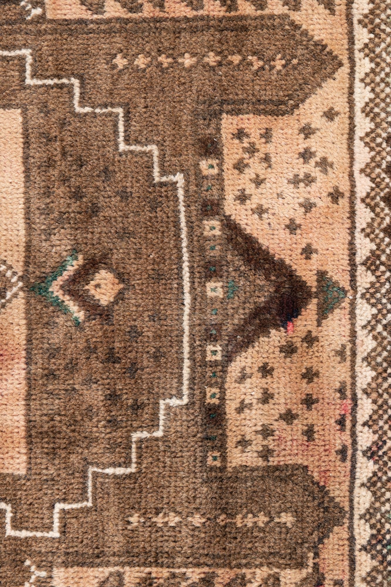 3' 5 x 6' 8 Hand Knotted Ultra Vintage Persian Wool Rug