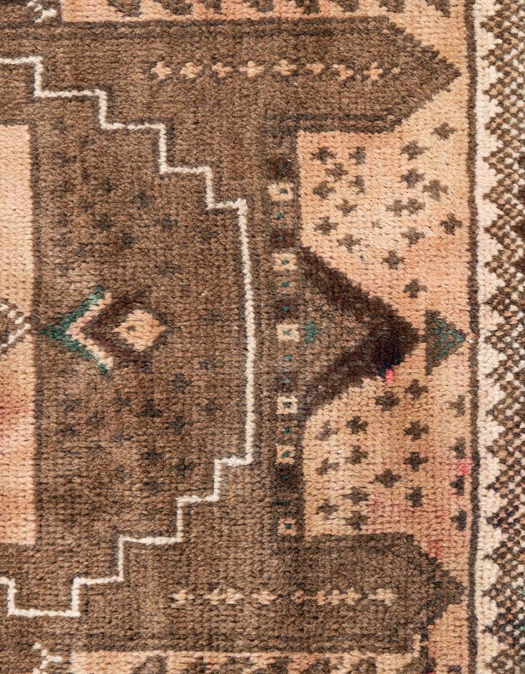 Detail image of 3' 5 x 6' 8  Hand Knotted Ultra Vintage Persian Wool Rug