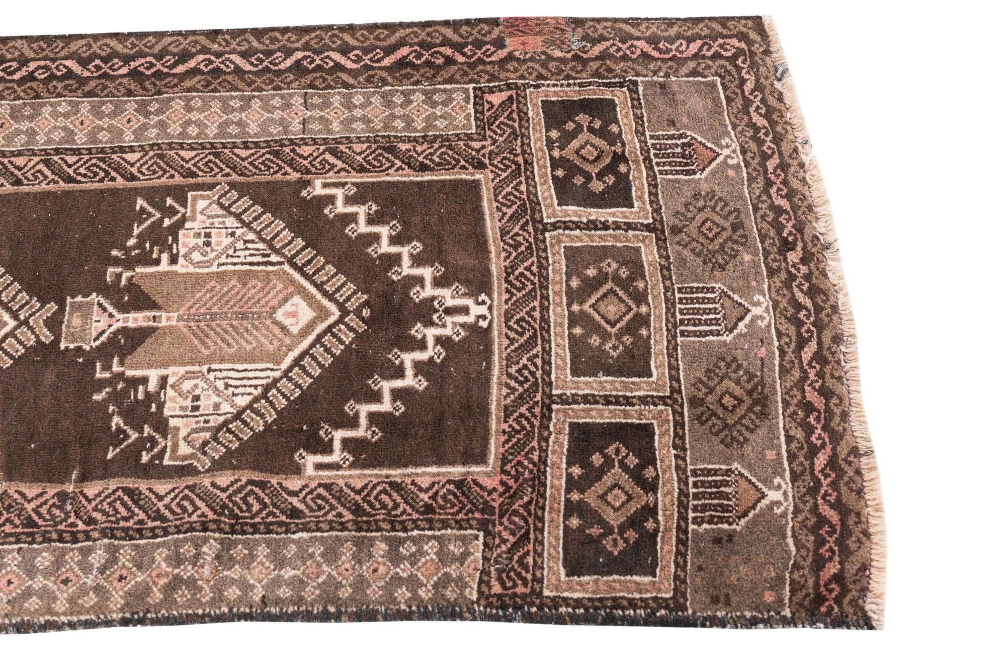 2' 6 x 4' Hand Knotted Ultra Vintage Persian Wool Rug