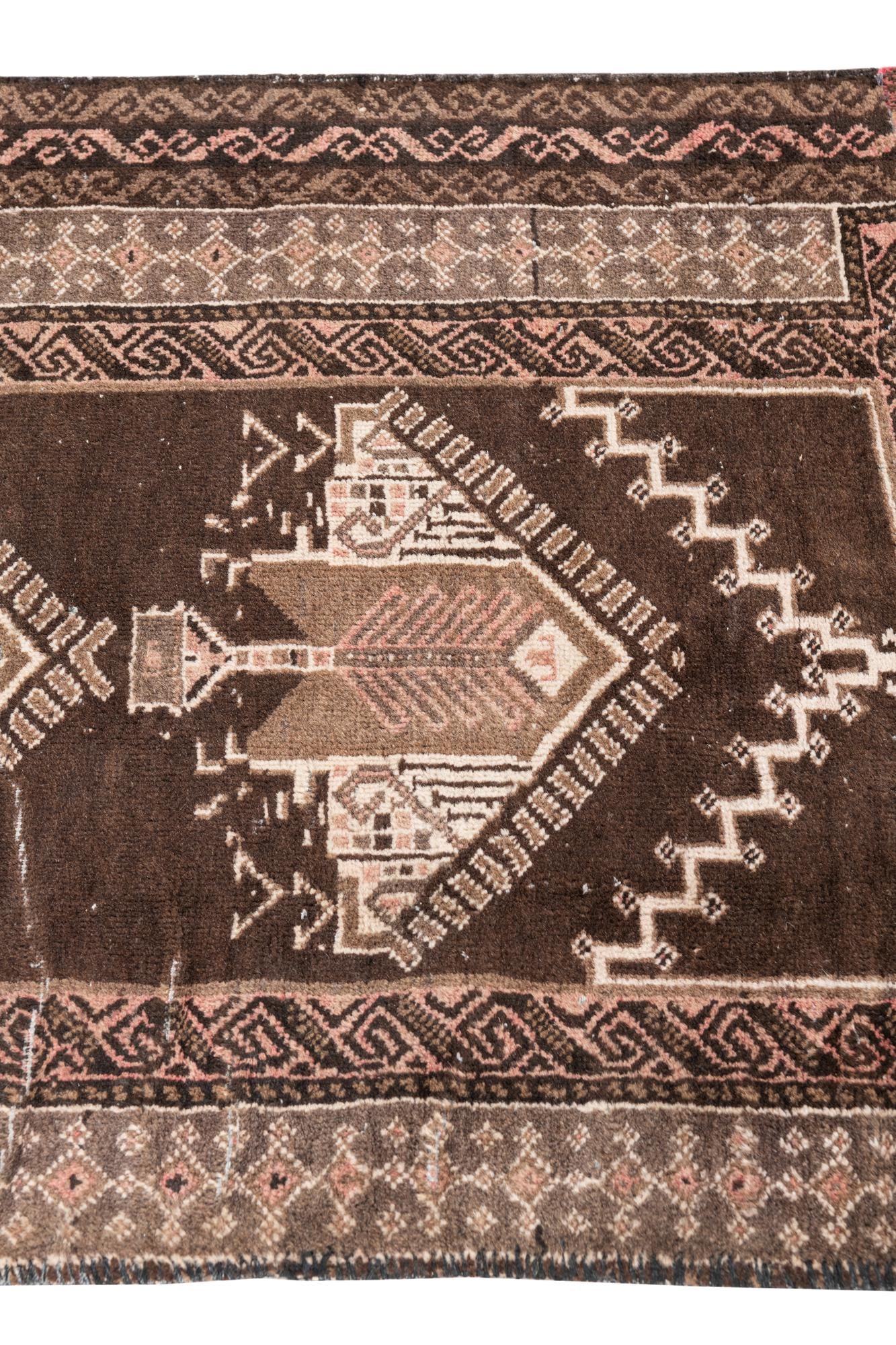 2' 6 x 4' Hand Knotted Ultra Vintage Persian Wool Rug