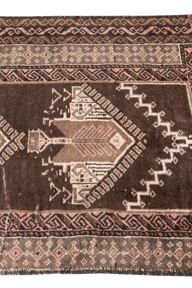 2' 6 x 4' Hand Knotted Ultra Vintage Persian Wool Rug