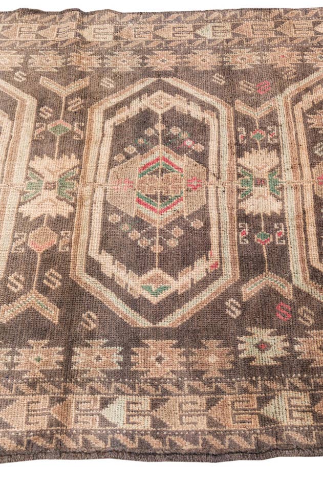 Detail image of 3' 9 x 6' 3 Hand Knotted Ultra Vintage Persian Wool Rug