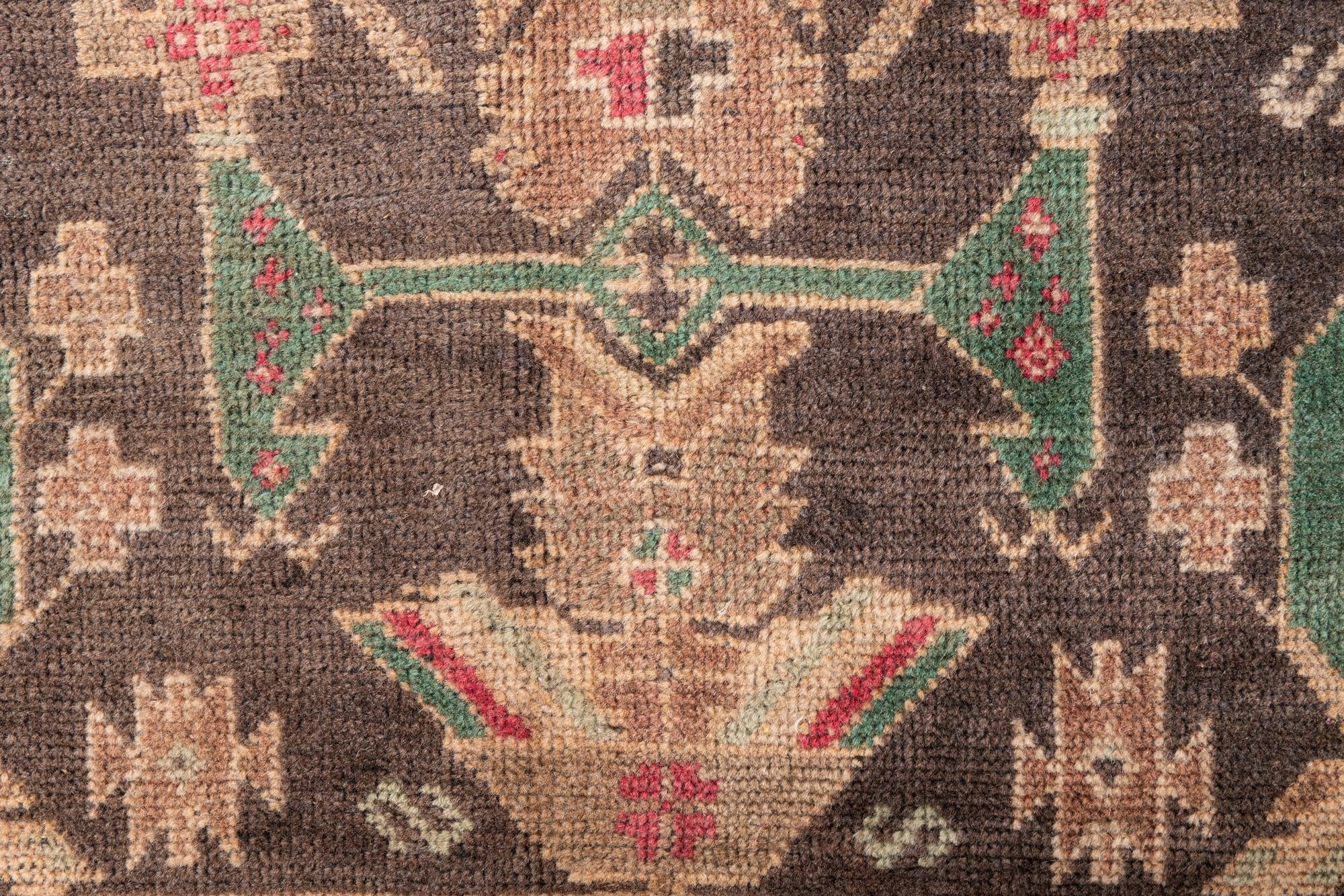 3' 9 x 6' 3 Hand Knotted Ultra Vintage Persian Wool Rug