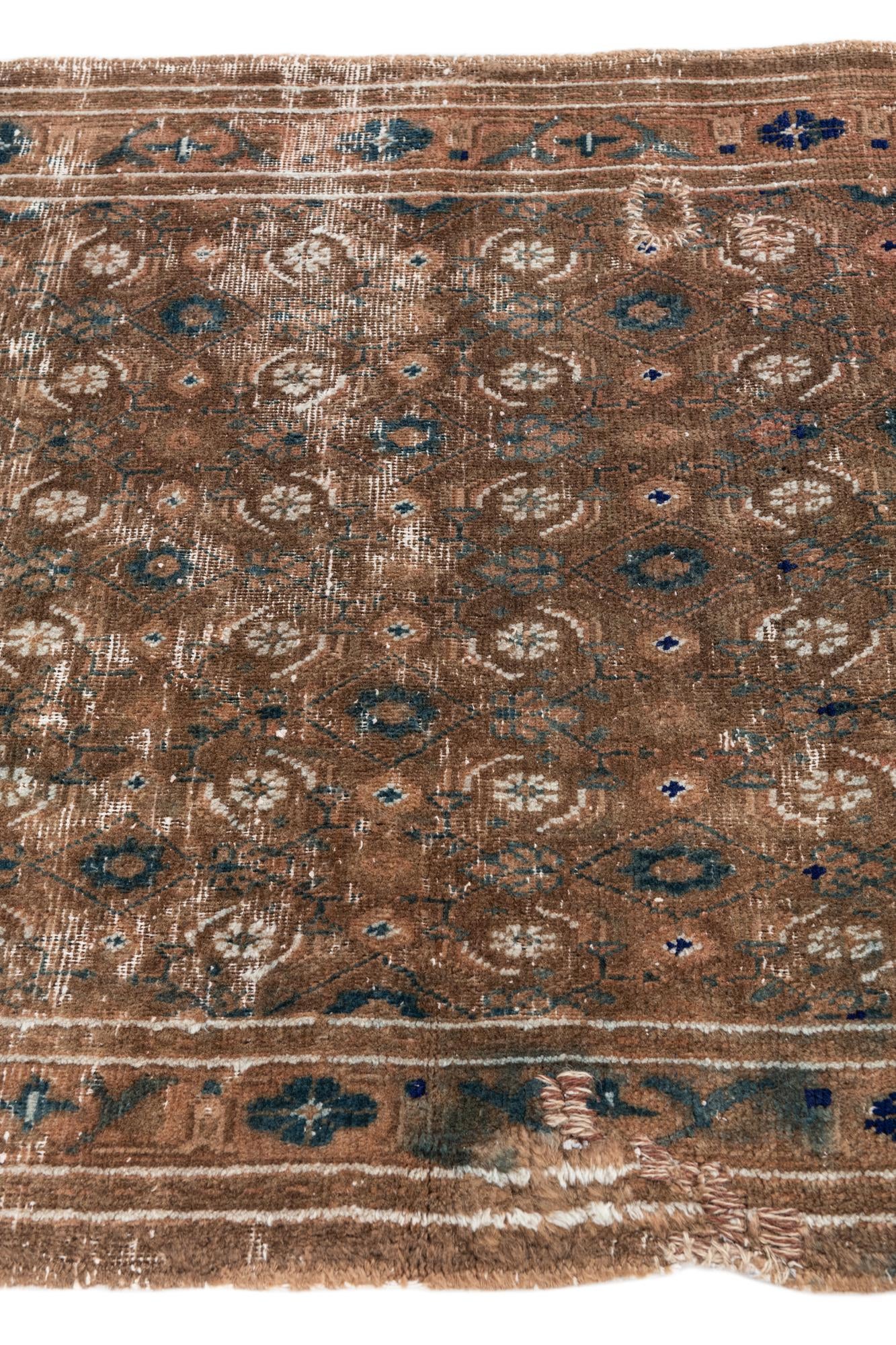 3' 7 x 4' 9 Hand Knotted Ultra Vintage Persian Wool Rug