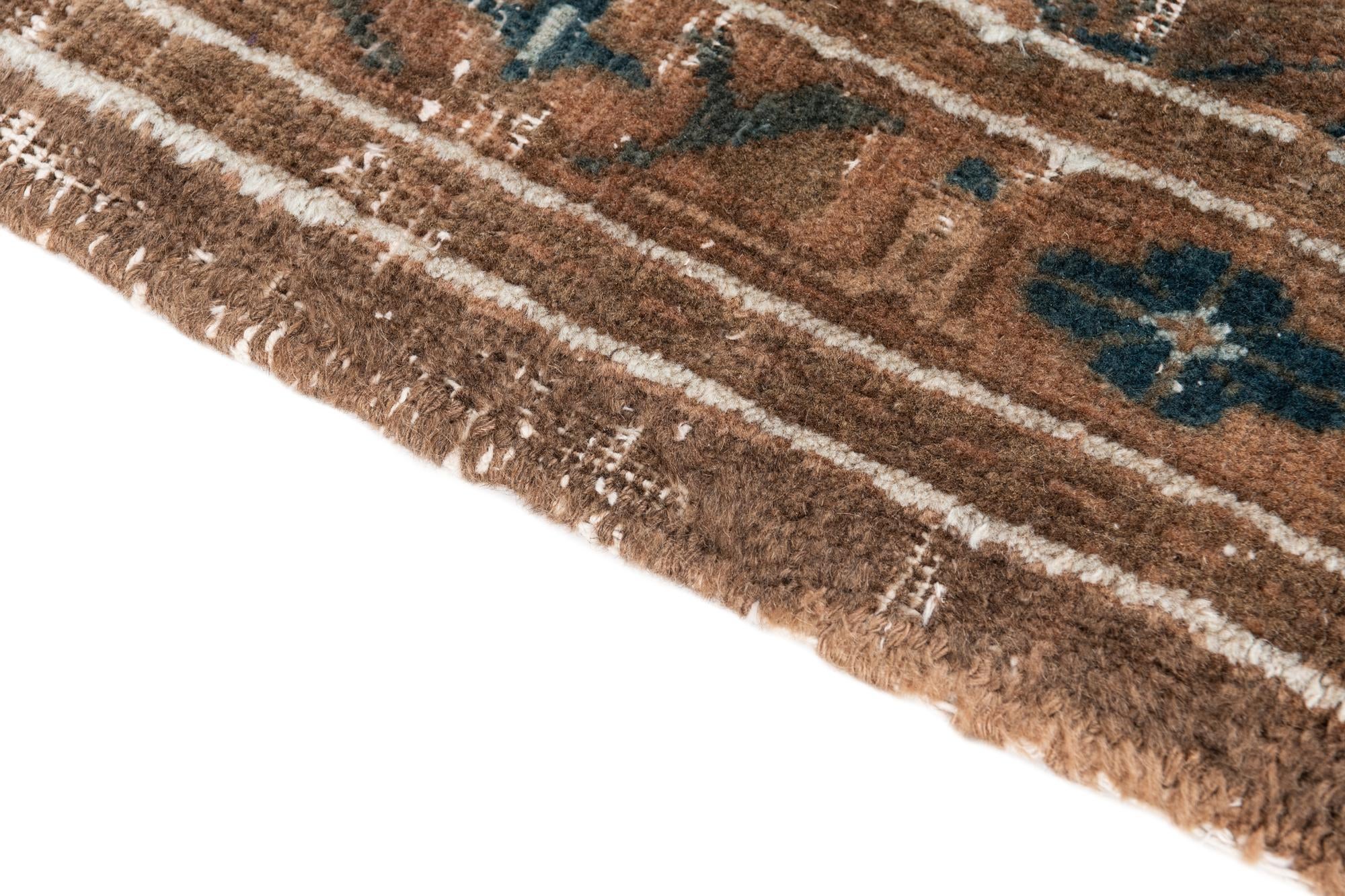 3' 7 x 4' 9 Hand Knotted Ultra Vintage Persian Wool Rug