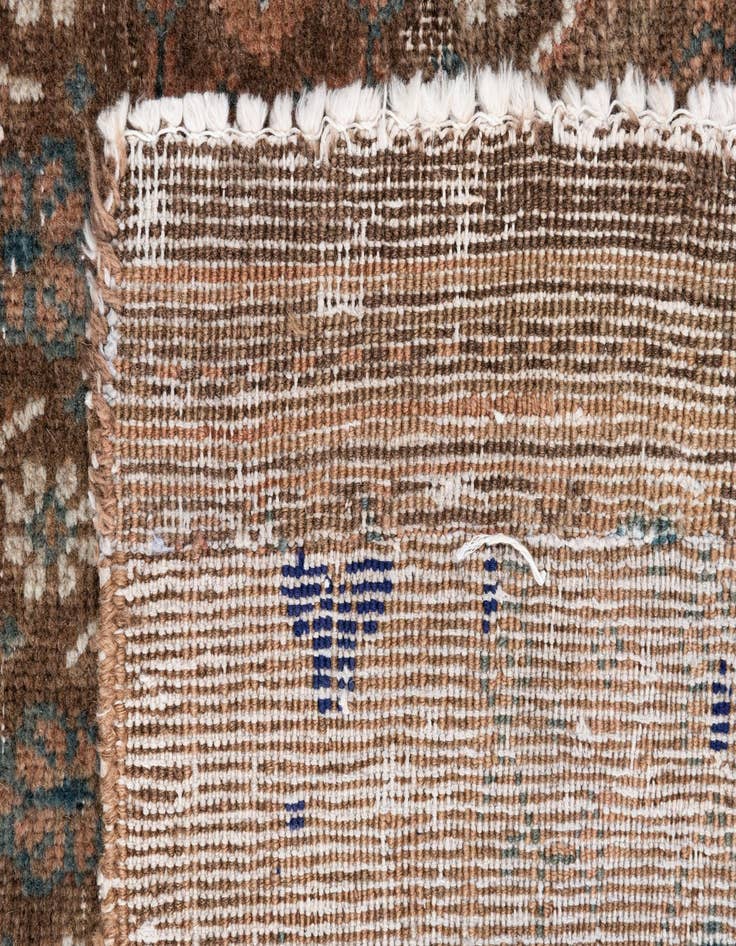 Detail image of 3' 7 x 4' 9  Hand Knotted Ultra Vintage Persian Wool Rug