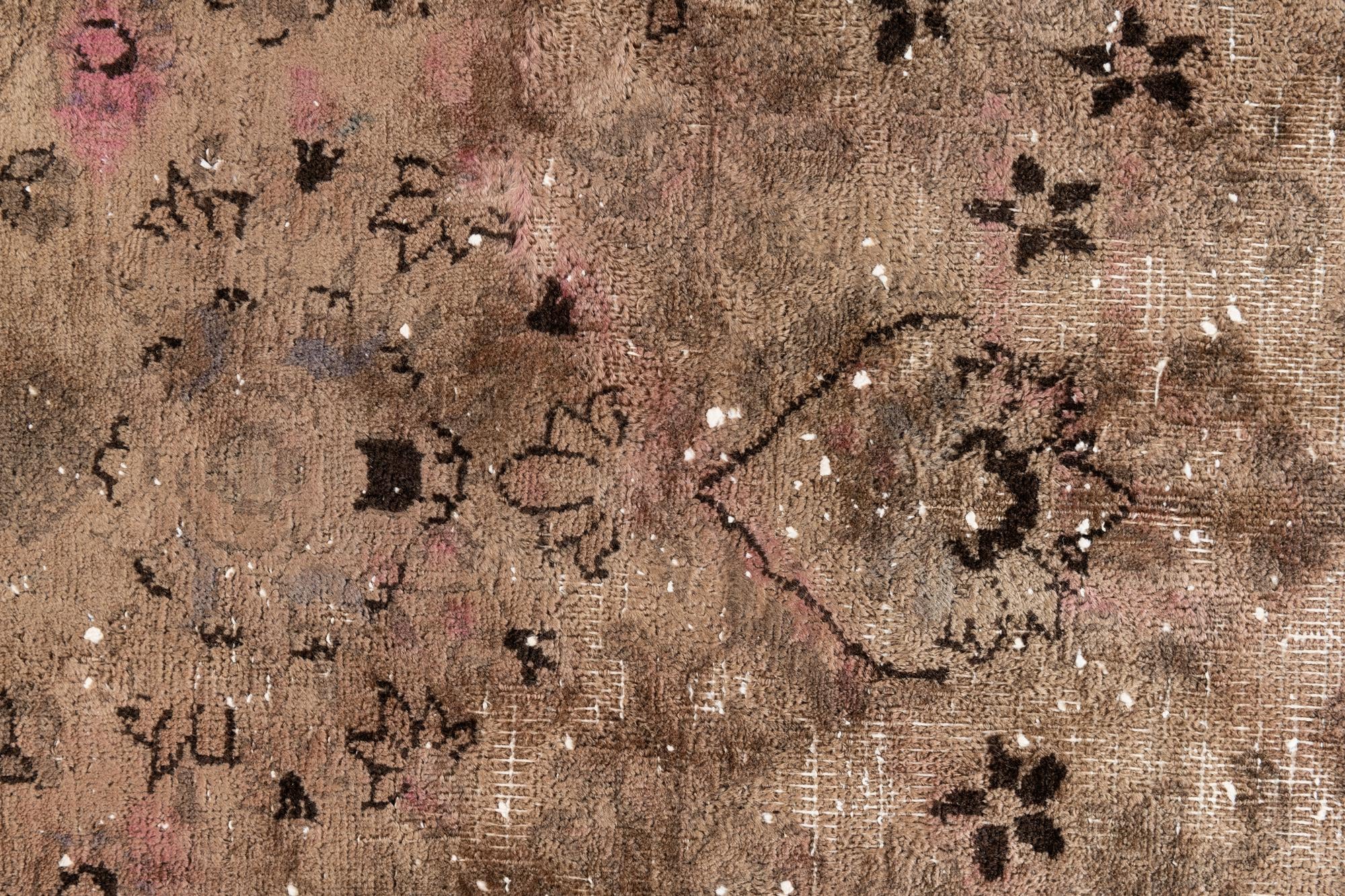 4' 5 x 7' Hand Knotted Ultra Vintage Persian Wool Rug