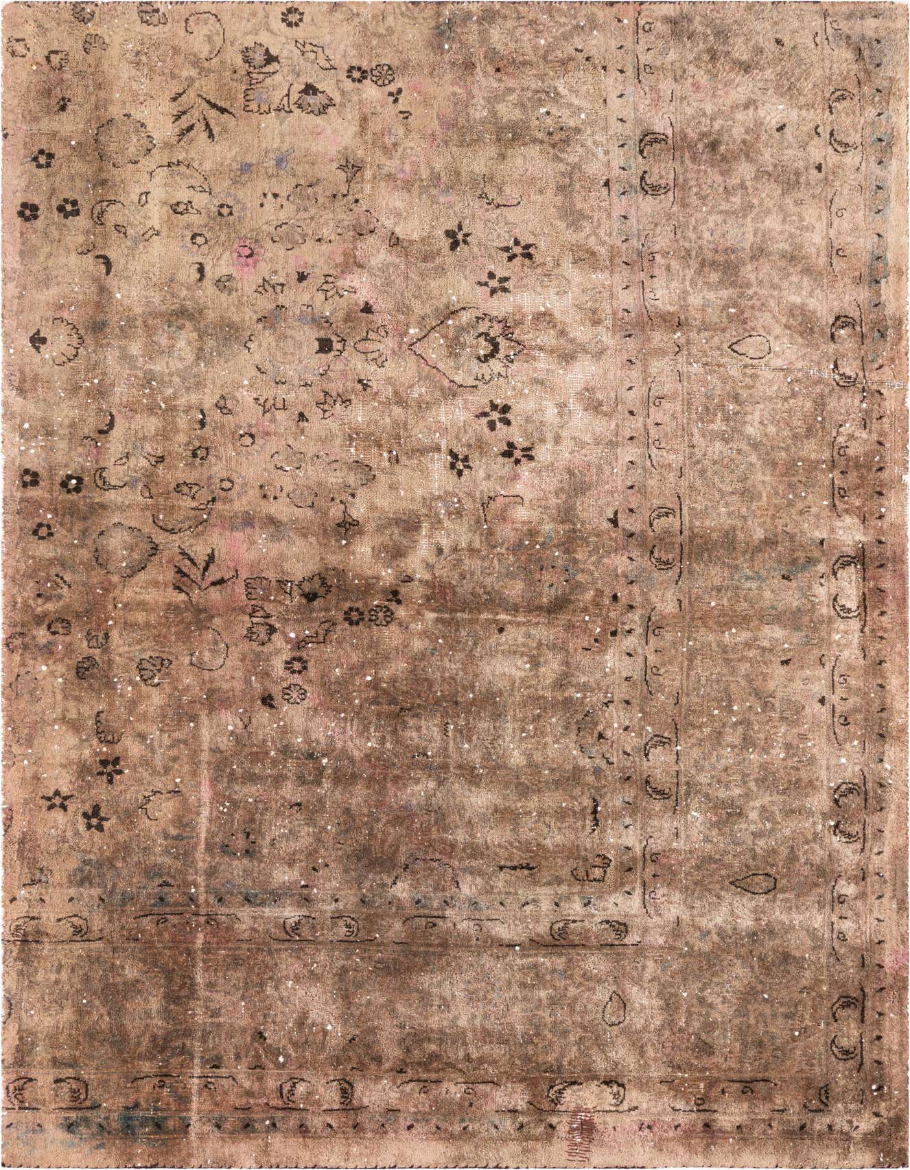 Primary image 4' 5 x 7'  Hand Knotted Ultra Vintage Persian Wool Rug