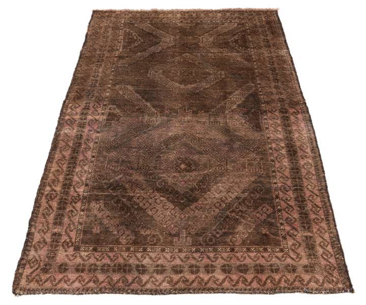 110cm x 175cm Handgeknüpft Ultra Vintage Persisch Wolle Teppich