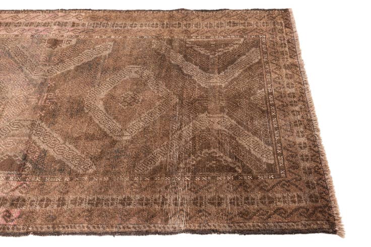 Detailansicht von 110cm x 175cm Handgeknüpft Ultra Vintage Persisch Wolle Teppich