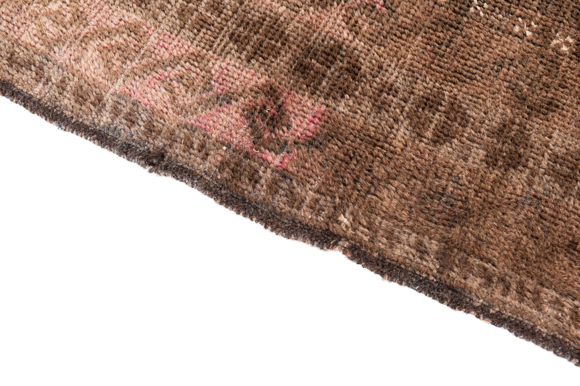 3' 8 x 5' 9 Hand Knotted Ultra Vintage Persian Wool Rug