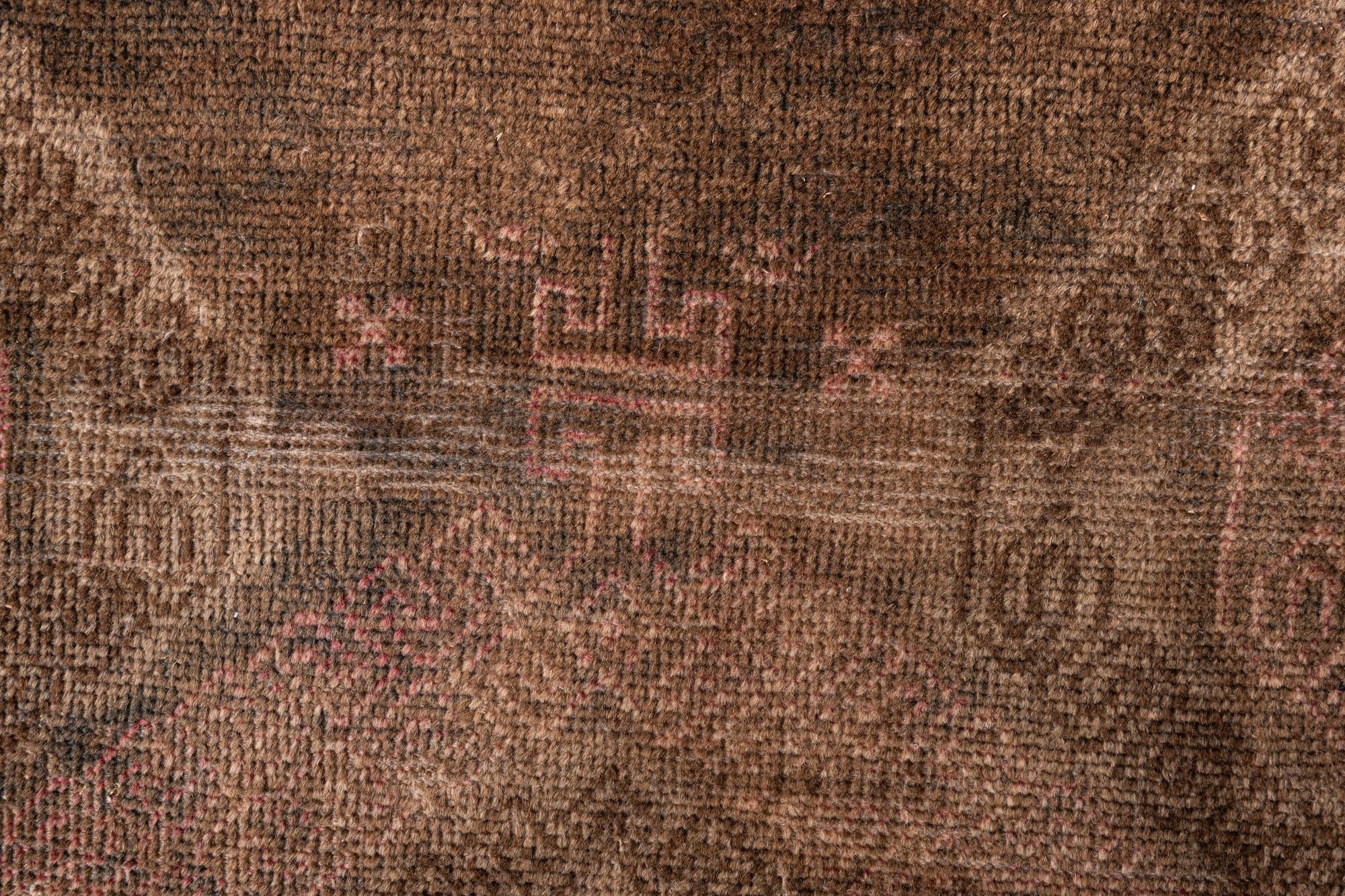 3' 8 x 5' 9 Hand Knotted Ultra Vintage Persian Wool Rug