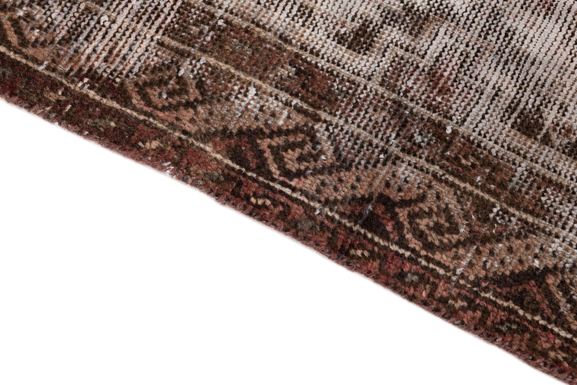 3' 7 x 6' 5 Hand Knotted Ultra Vintage Persian Wool Rug