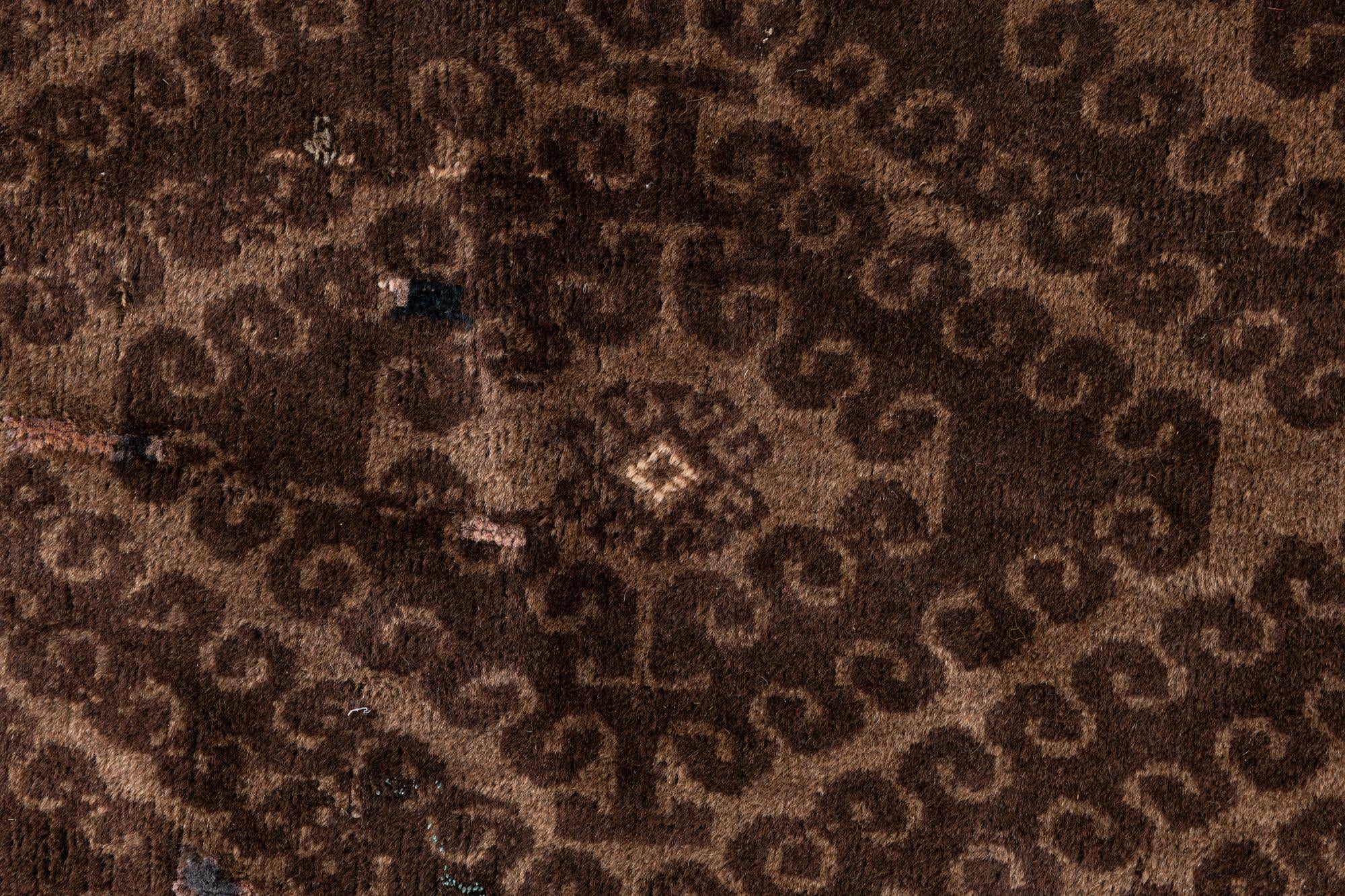 3' 9 x 6' Hand Knotted Ultra Vintage Persian Wool Rug