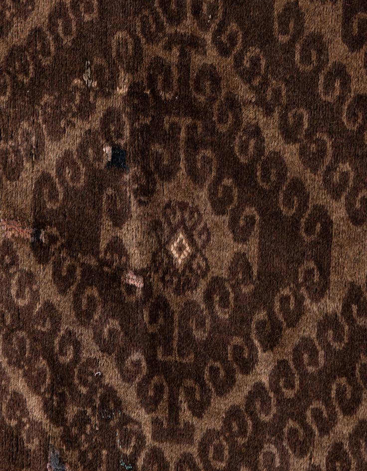 Detail image of 3' 9 x 6'  Hand Knotted Ultra Vintage Persian Wool Rug