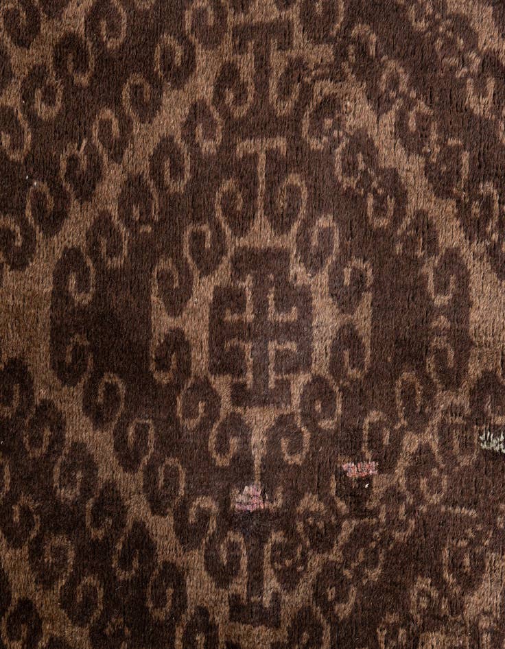 Detail image of 3' 9 x 6'  Hand Knotted Ultra Vintage Persian Wool Rug