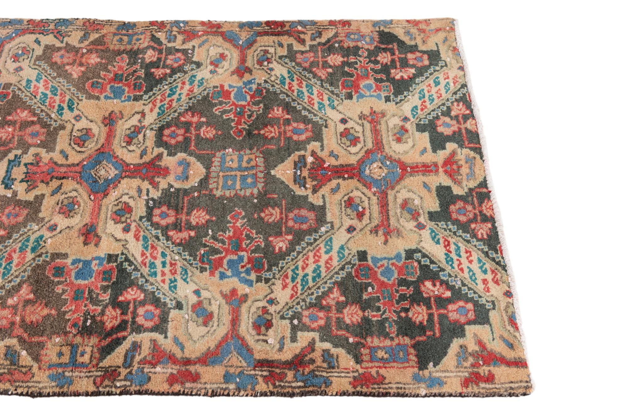 2' 9 x 4' 7 Hand Knotted Ultra Vintage Persian Wool Rug