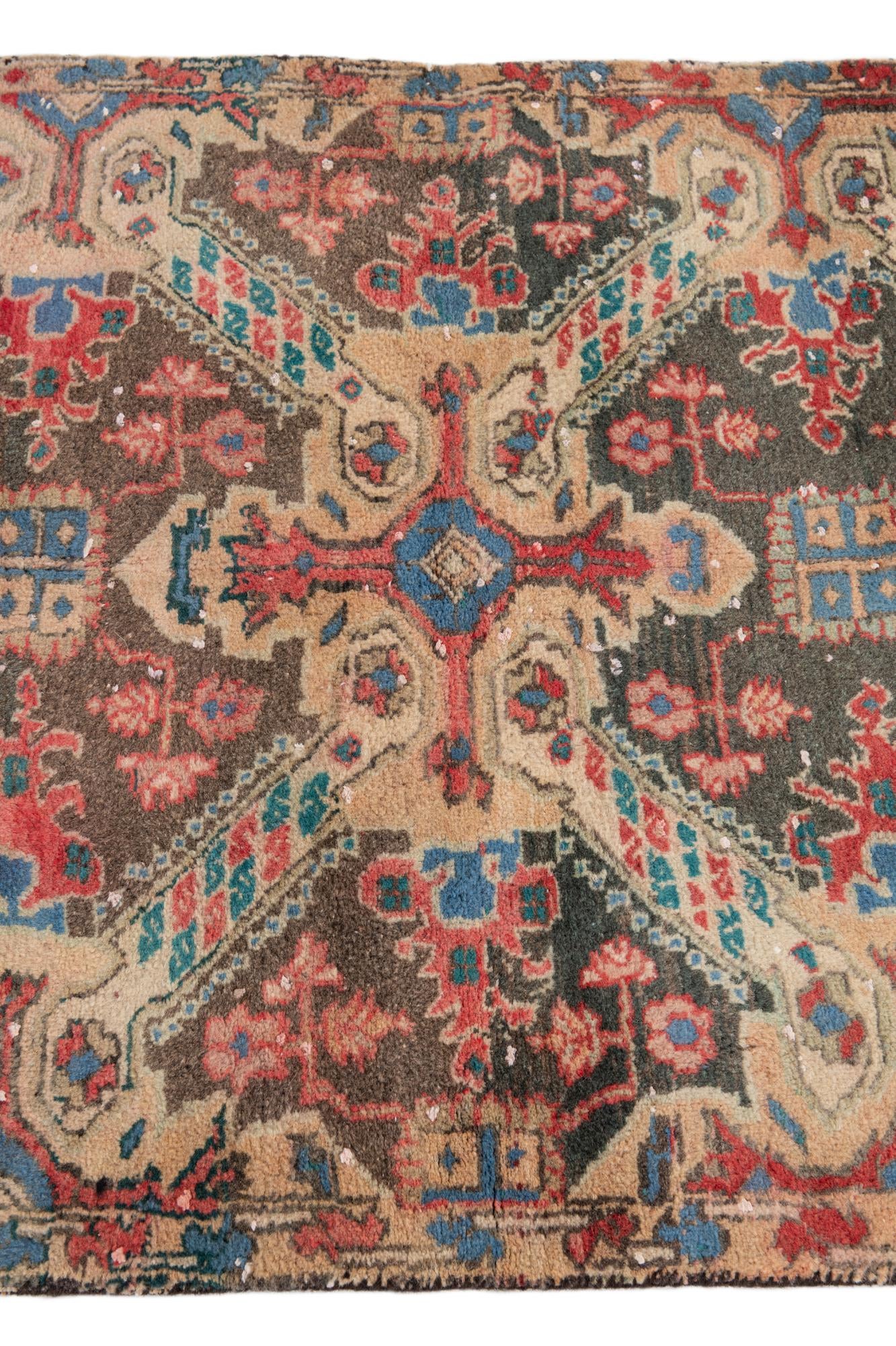 2' 9 x 4' 7 Hand Knotted Ultra Vintage Persian Wool Rug