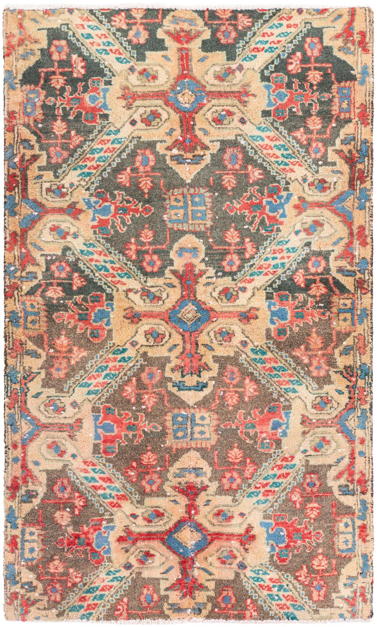 2' 9 x 4' 7 Hand Knotted Ultra Vintage Persian Wool Rug