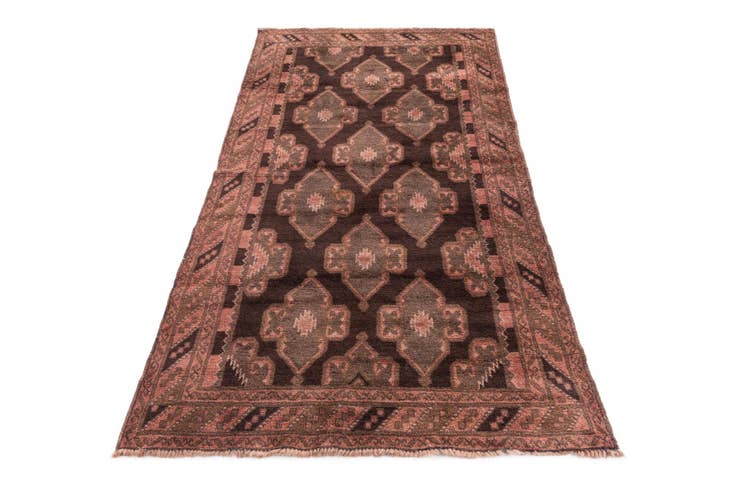 Detail image of 3' 6 x 6' 7 Hand Knotted Ultra Vintage Persian Wool Rug