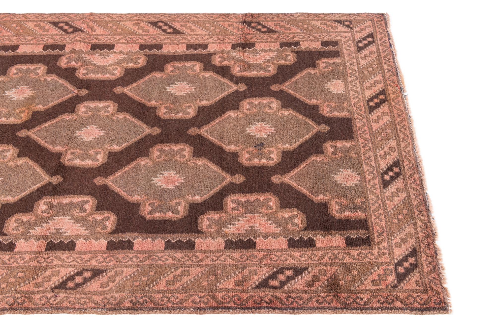 3' 6 x 6' 7 Hand Knotted Ultra Vintage Persian Wool Rug