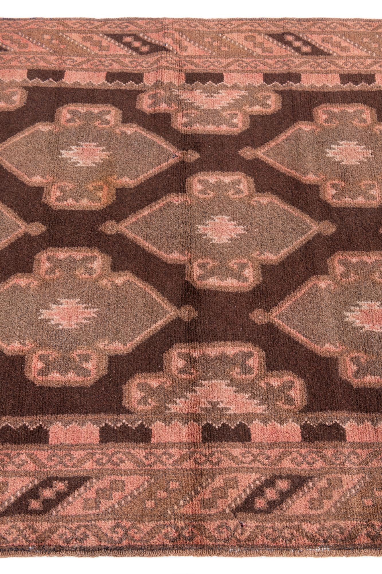 3' 6 x 6' 7 Hand Knotted Ultra Vintage Persian Wool Rug