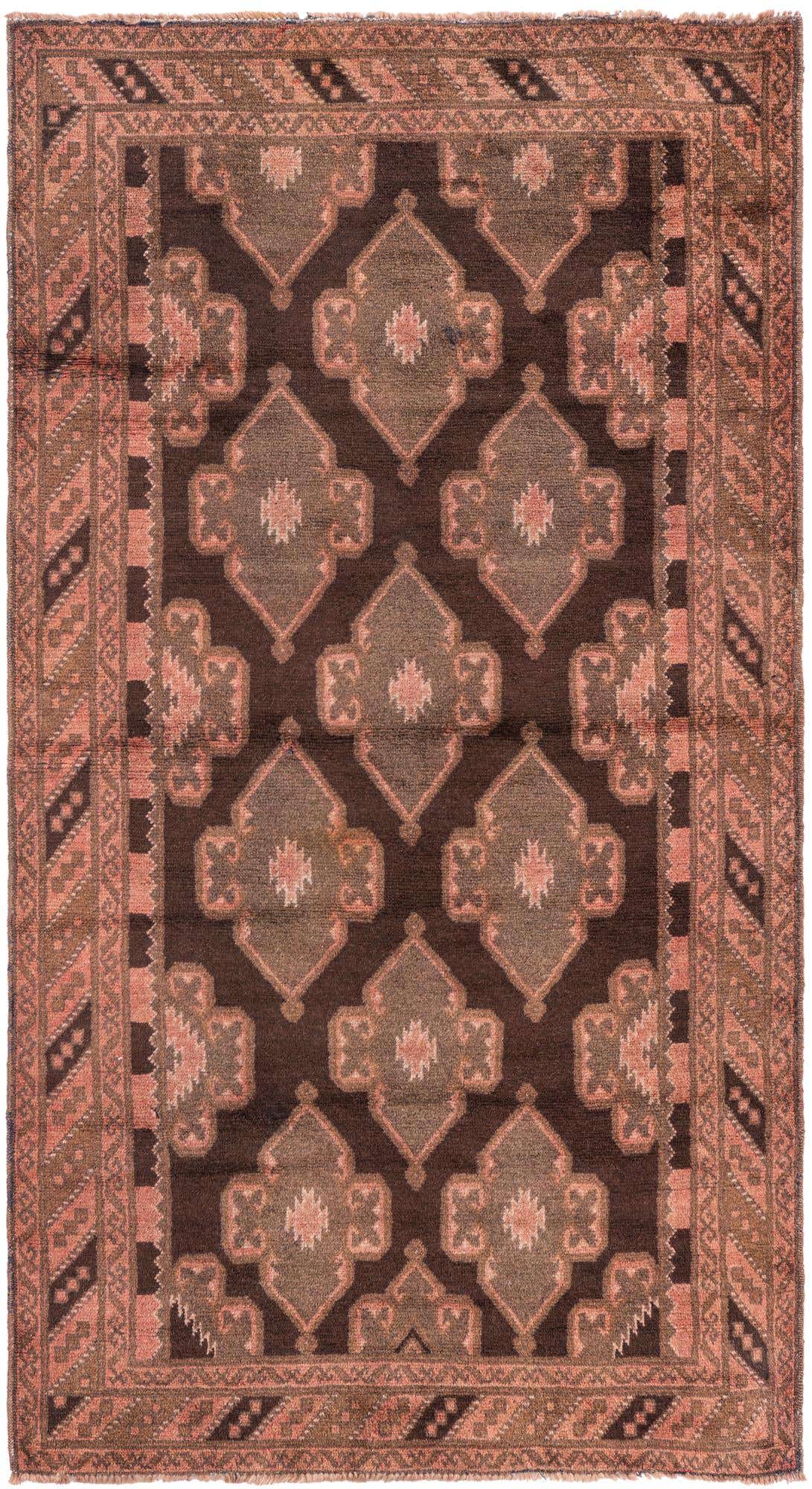 3' 6 x 6' 7 Hand Knotted Ultra Vintage Persian Wool Rug