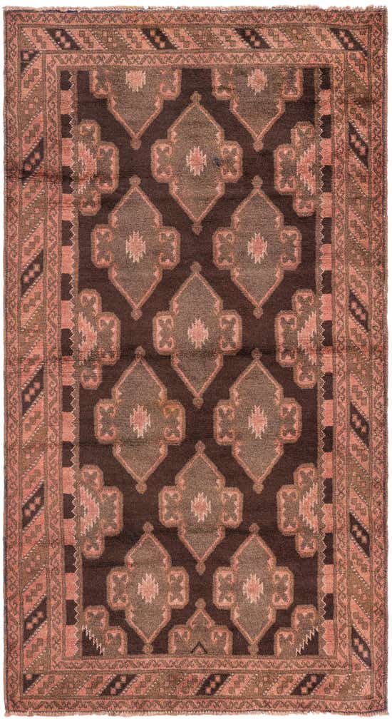 3' 6 x 6' 7 Hand Knotted Ultra Vintage Persian Wool Rug