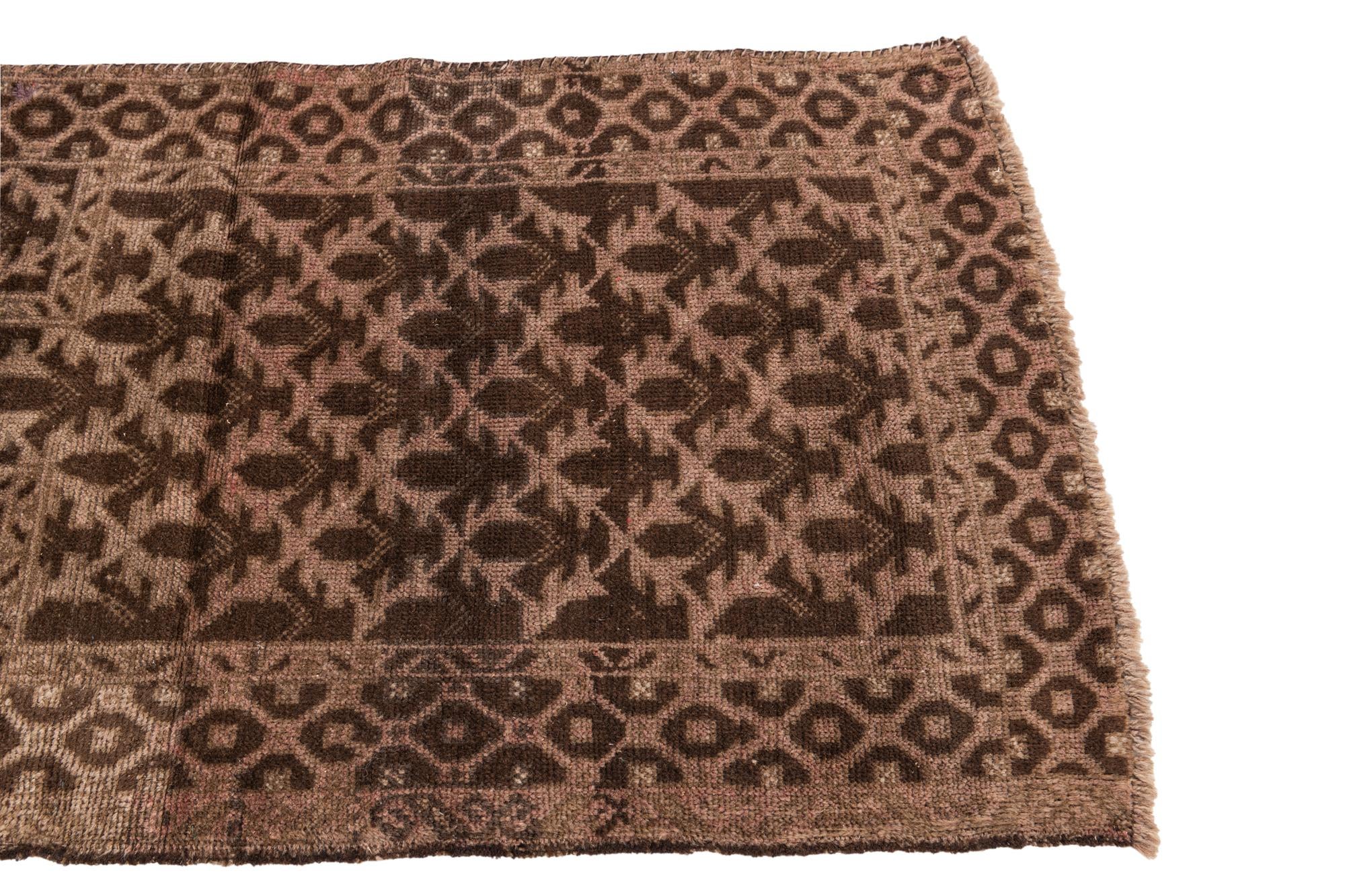 70cm x 130cm anudado a mano Ultra Vintage Alfombra Persa Lana