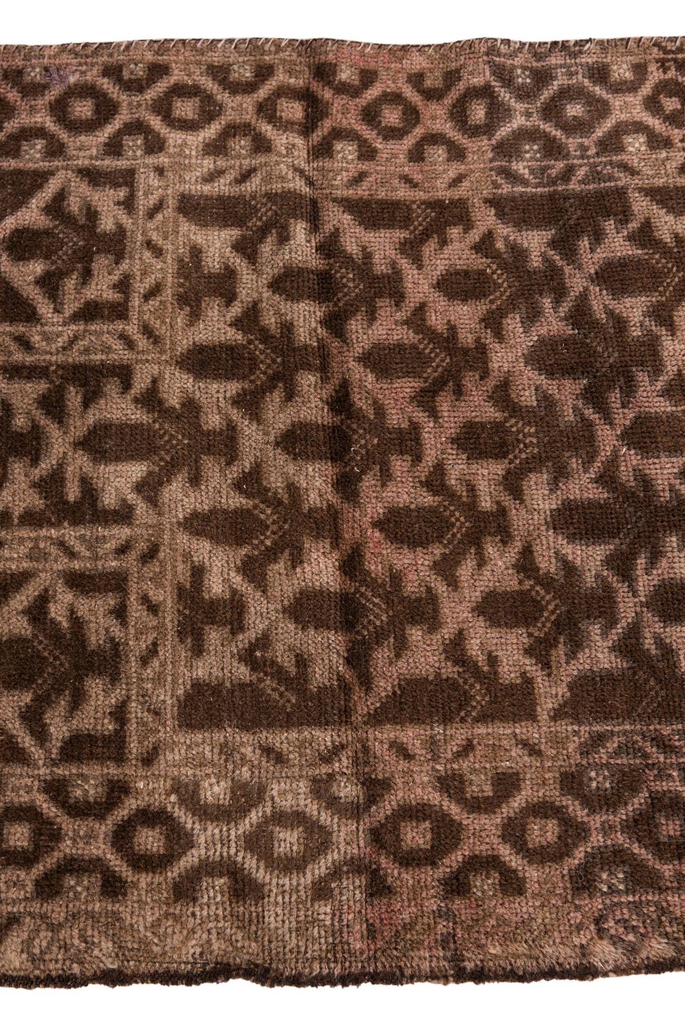 70cm x 130cm anudado a mano Ultra Vintage Alfombra Persa Lana