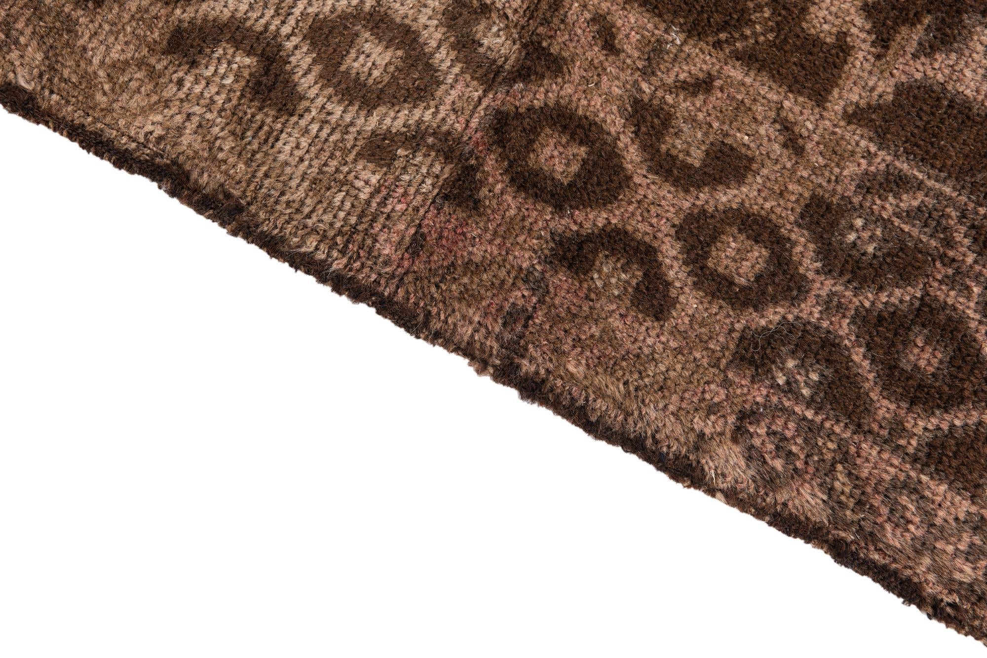 70cm x 130cm anudado a mano Ultra Vintage Alfombra Persa Lana