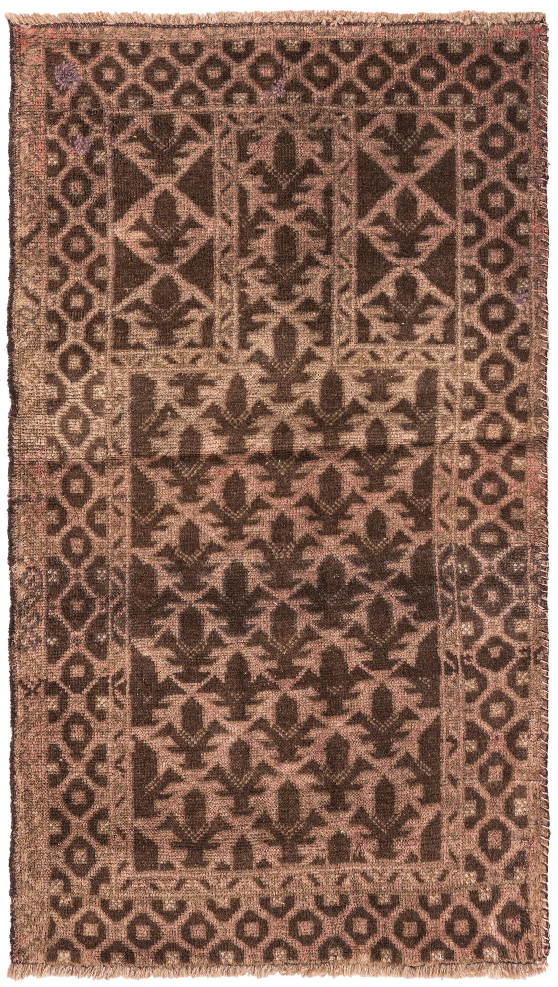 70cm x 130cm anudado a mano Ultra Vintage Alfombra Persa Lana