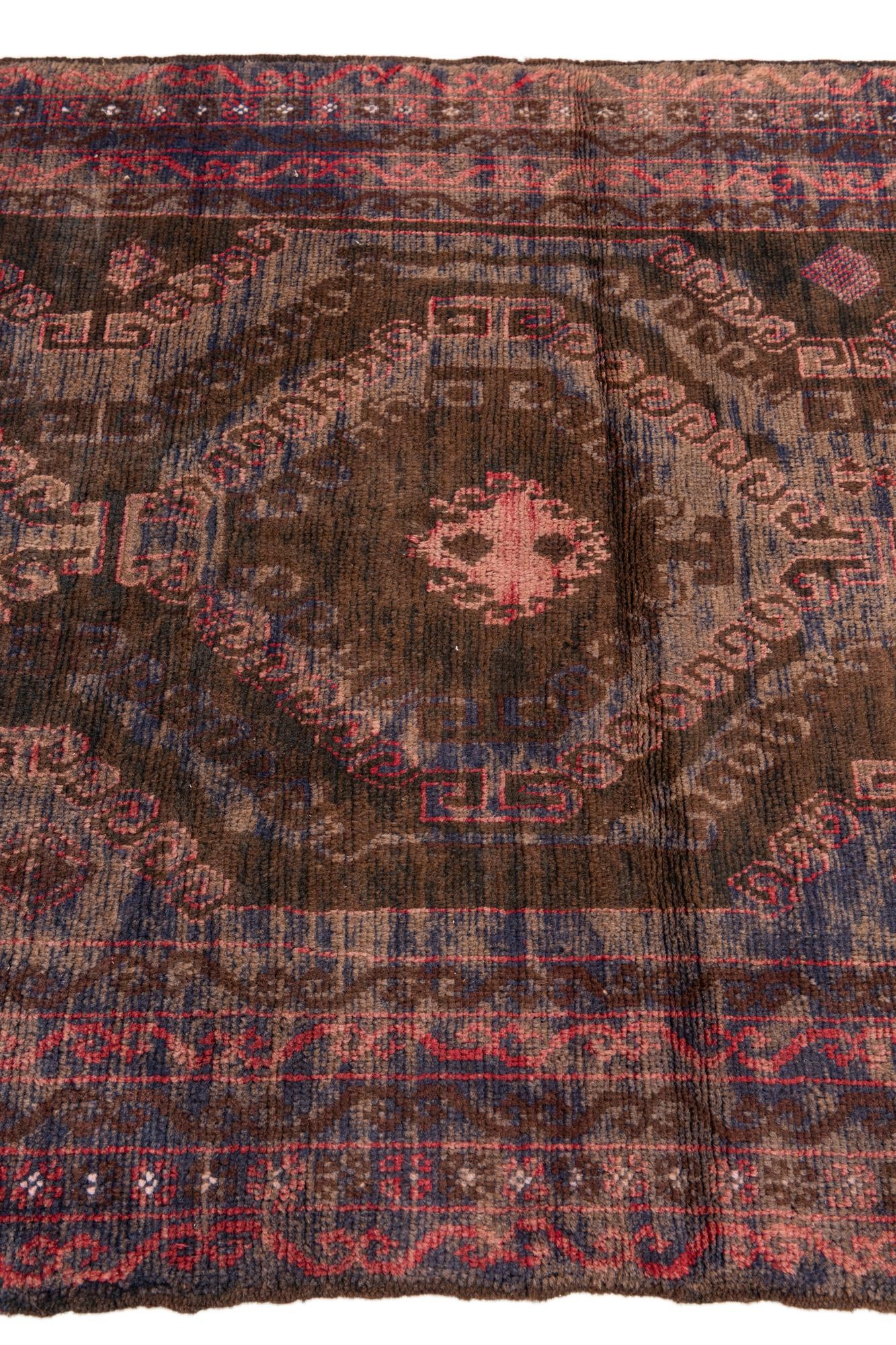 3' 7 x 6' 2 Hand Knotted Ultra Vintage Persian Wool Rug
