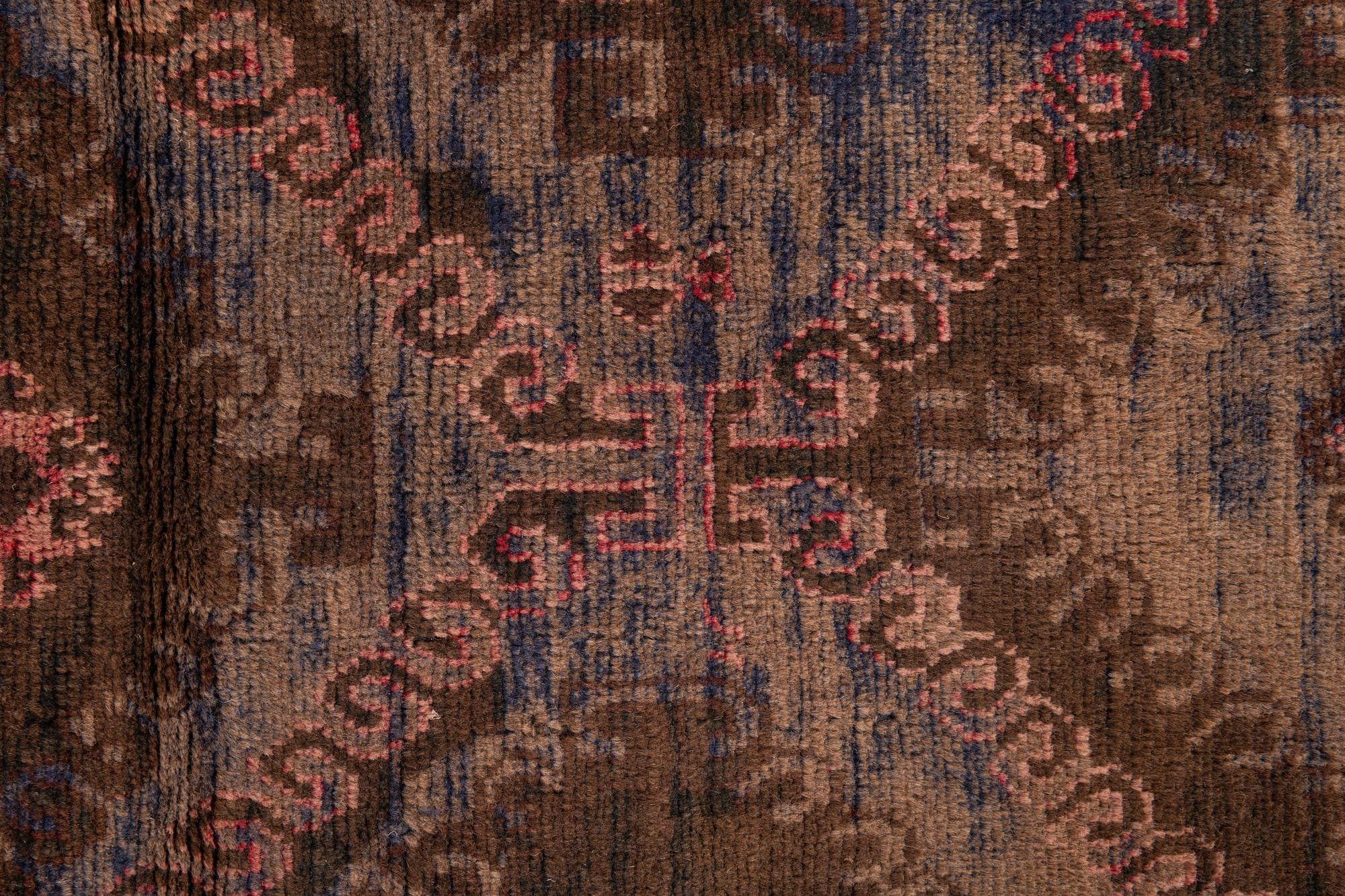 3' 7 x 6' 2 Hand Knotted Ultra Vintage Persian Wool Rug
