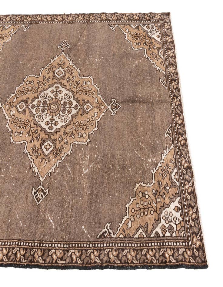 Detail image of 4' 10 x 7' 5  Hand Knotted Ultra Vintage Persian Wool Rug