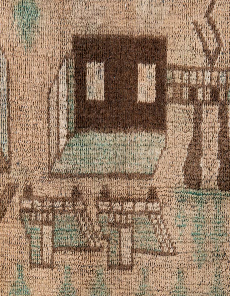 Detail image of 3' 5 x 5' 10  Hand Knotted Ultra Vintage Persian Wool Rug