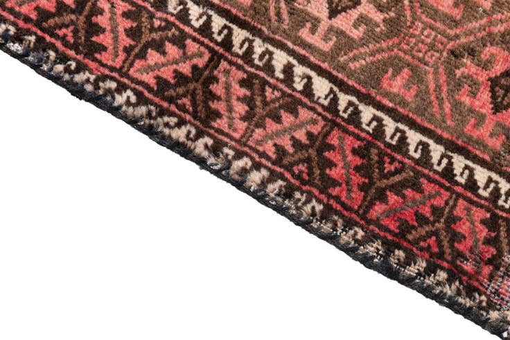 Detail image of 2' 4 x 4' 2 Hand Knotted Ultra Vintage Persian Wool Rug