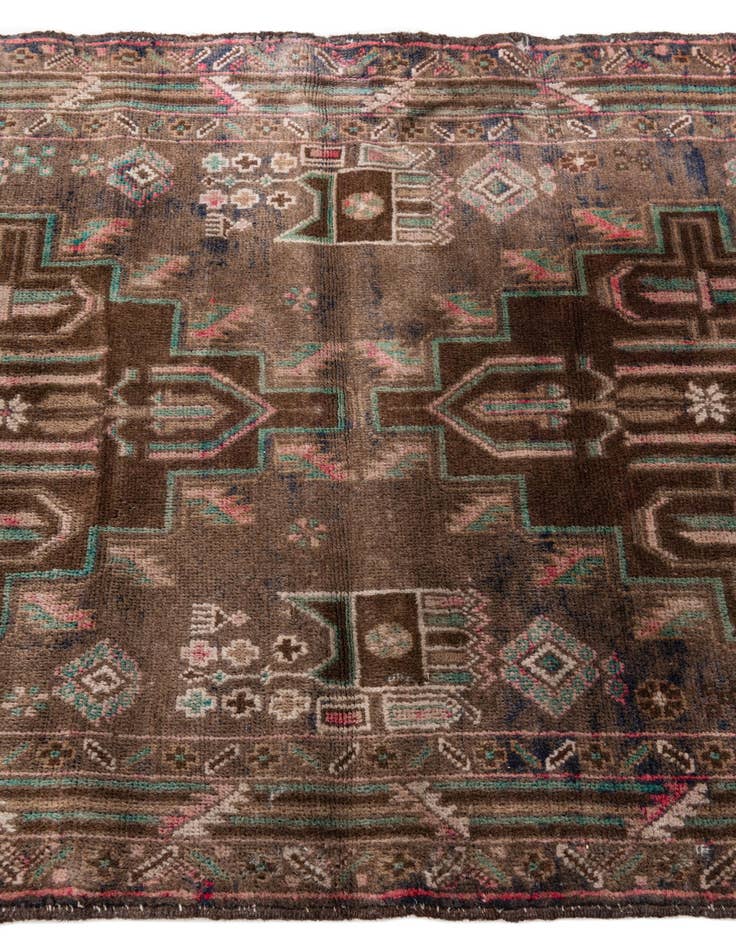 Detail image of 2' 9 x 4' 7  Hand Knotted Ultra Vintage Persian Wool Rug