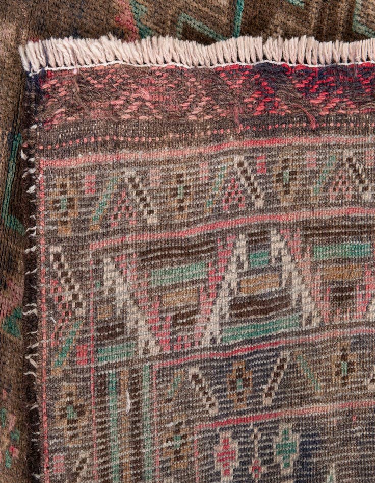 Detail image of 2' 9 x 4' 7  Hand Knotted Ultra Vintage Persian Wool Rug