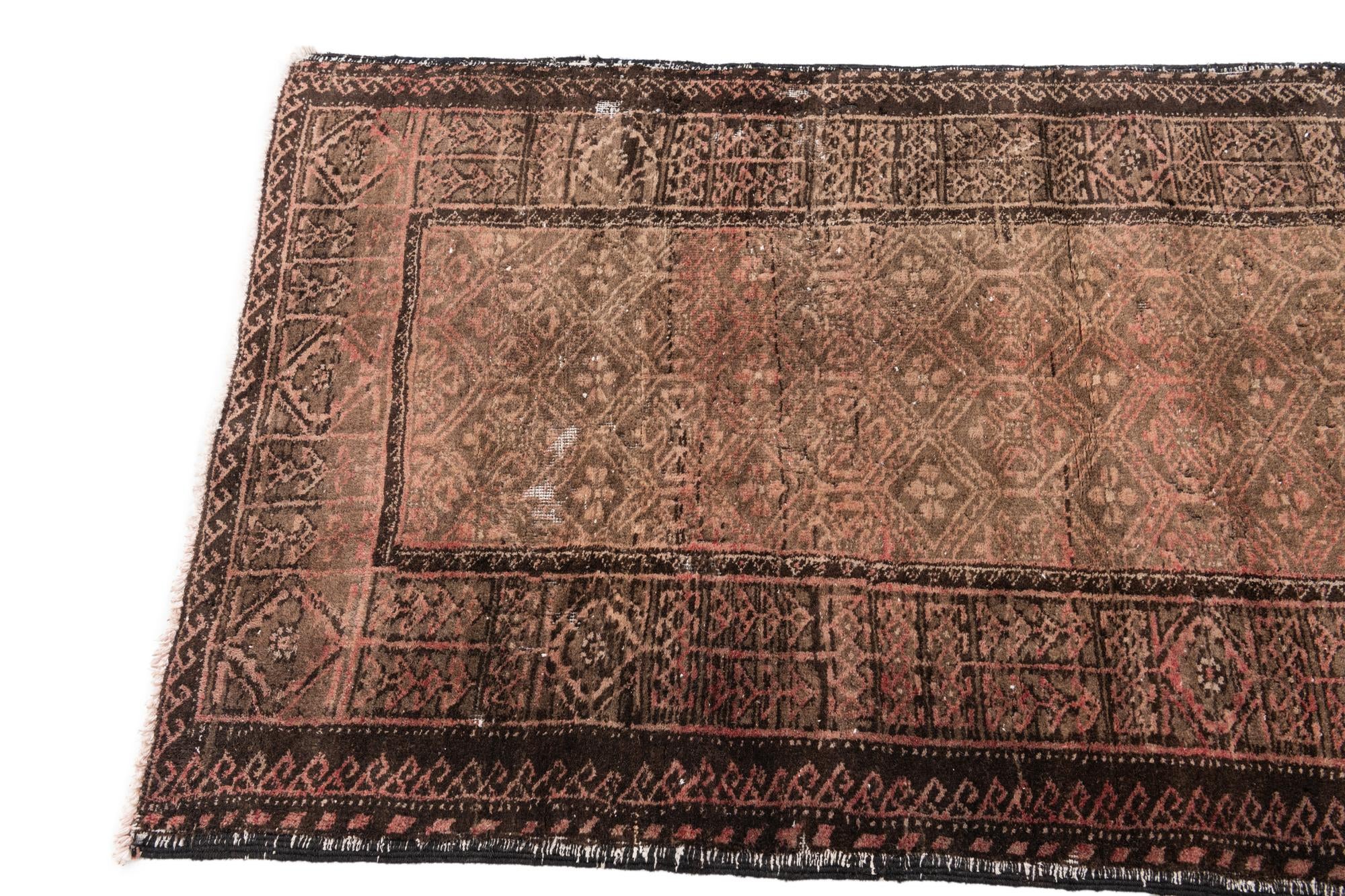3' 2 x 5' 7 Hand Knotted Ultra Vintage Persian Wool Rug