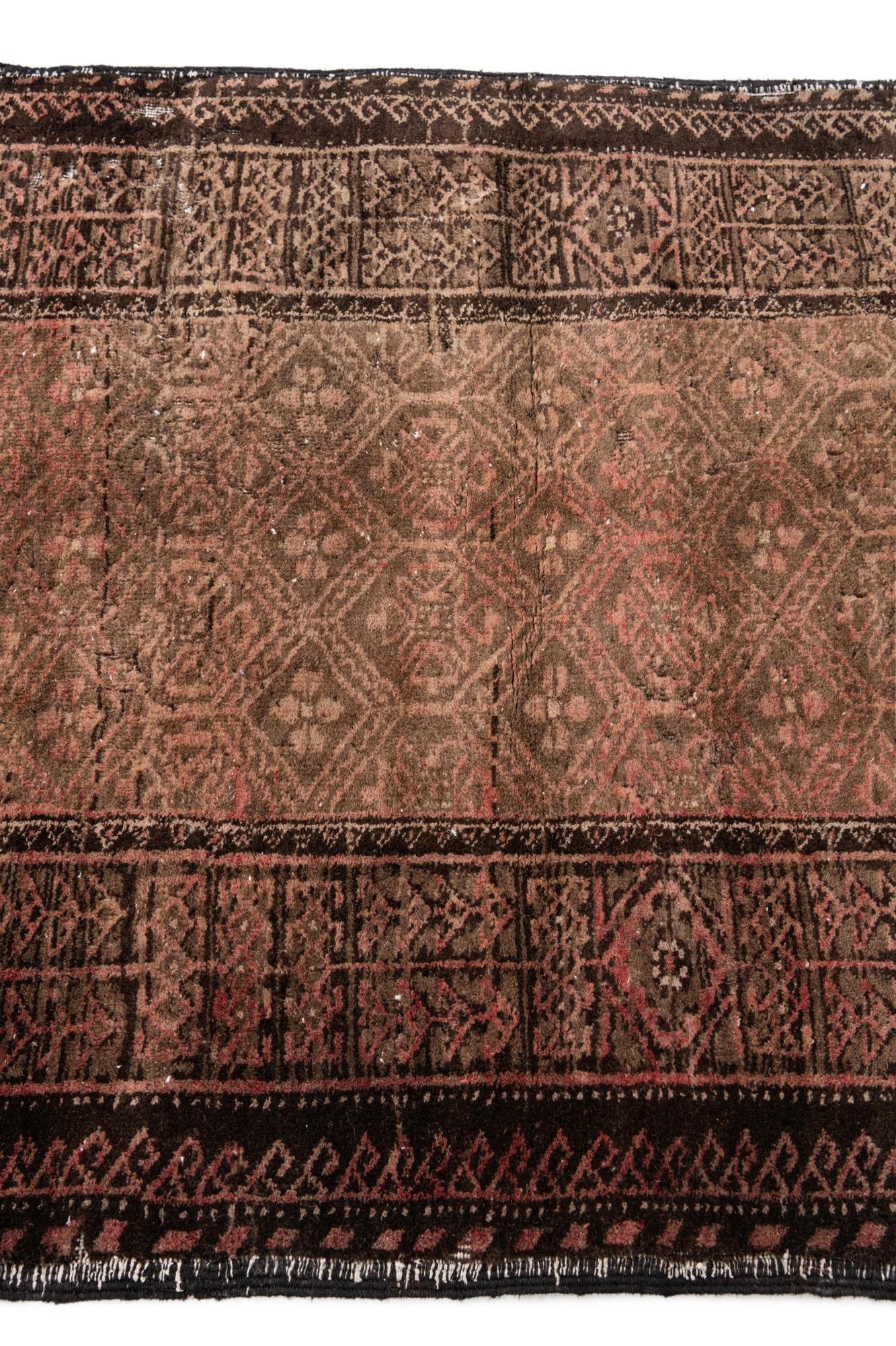 3' 2 x 5' 7 Hand Knotted Ultra Vintage Persian Wool Rug
