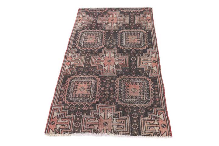 2' 8 x 4' 8 Hand Knotted Ultra Vintage Persian Wool Rug