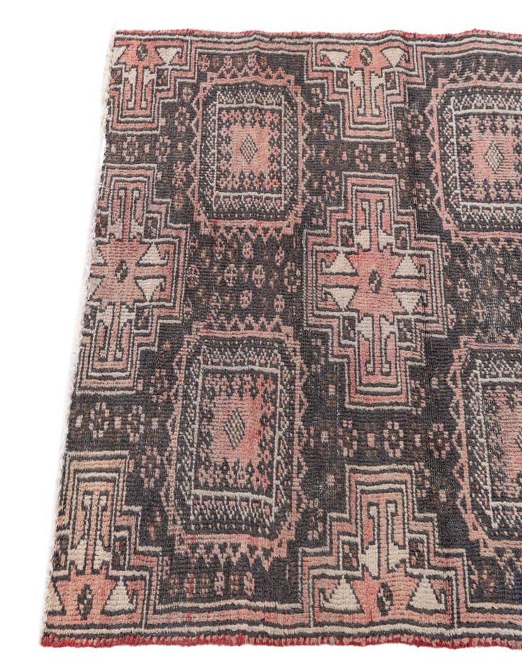 Detail image of 2' 8 x 4' 8  Hand Knotted Ultra Vintage Persian Wool Rug